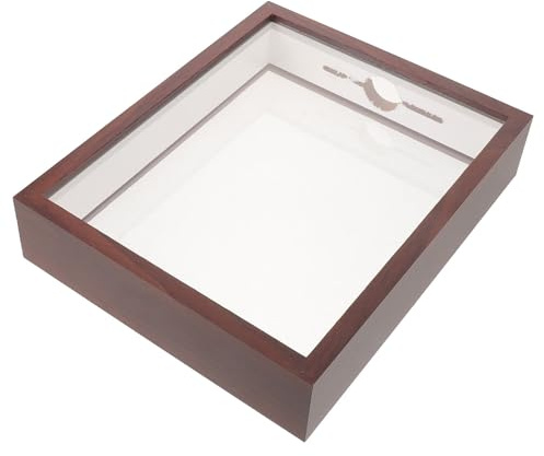 SUPVOX Boîte à Ombres de Capsules de Bouteille, Porte-Capsule de Bouteille de Bière, Bois et Acrylique, 31x22,5x5,5cm, pour Capsules de Bière et Bouchons de Vin, Collection, Bar