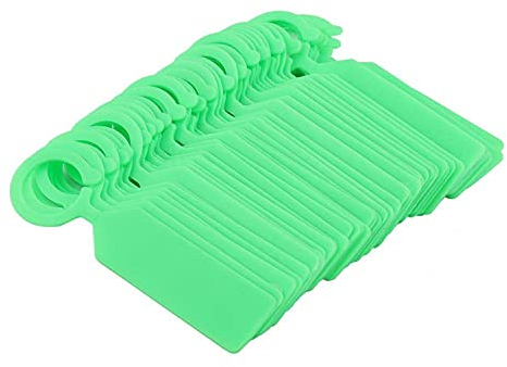 Hängeetiketten Aus Kunststoff, 100 Stück, Für Pflanzen, Bäume, Wiederverwendbar, Wasserdicht, Garten, Dekoration, 11 X 2,4 Cm (Grün)