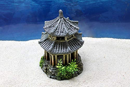 Amtra Japan Tempel Dekoration Aquarium Deko Steine Felsen Garnelen Fische Dekofigur Dekosteine