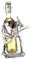 Flaschenhalter Weinflaschenhalter Gitarrist Metall Skulptur Figur Deko Geschenk