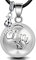ICOOM Bola de grossesse avec Cordon et Grelot Collier pour Femme Enceinte clochette Pendentif harmony ball “Appeleur d’anges ” Bijou musicale Carillon Boule pour Maternité Cadeau (114 CM, ARG-MAINS)