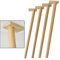 Refue Pieds de Table en Bois, 50cm-75cm Hauteur Pieds de Meubles pour Table à Manger/Table Basse/Table à thé/Bureau d'ordinateur, Oblique Tapered Rond Jambes, Lot de 4