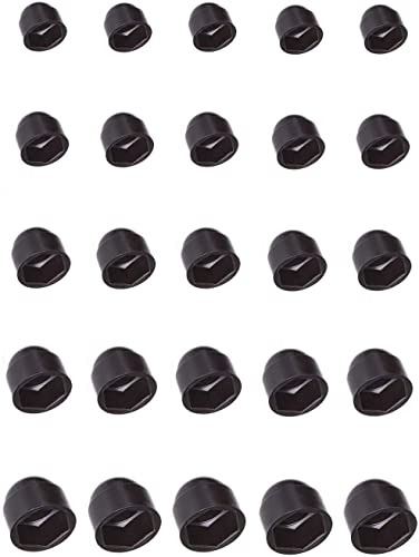 cyclingcolors Cappuccio Dado, M4/Esagonale 7mm, Nero