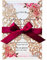 KUCHYNEE 20 Stück Einladung Hochzeits mit Burgunderband für Hochzeitsbrautduschen-Verlobungs Abschluss Hochzeiten Einladungskarten inkl Umschläge (Roségold Glitter)