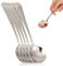 Cucharas de Mesa Set de 5 Piezas, cucharas soperas, sopa redondas de acero inoxidable para el hogar, cocina o restaurante 16 x 4.3 cm(Silver)