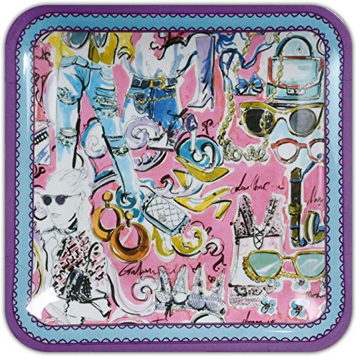 Baci Milano Quadratisches Tablett aus Melamin ITRAY2.ITA01 Baci Italia Mode für Damen