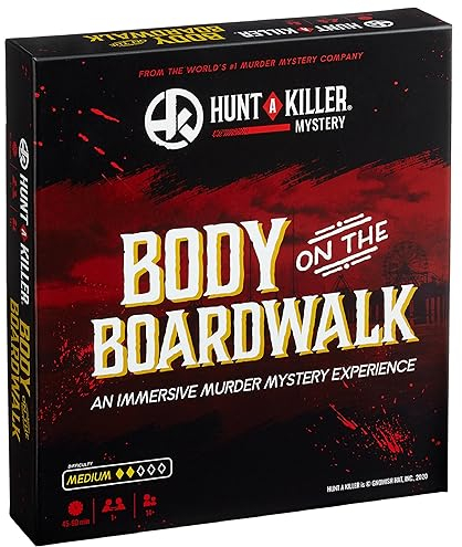 Hunt A Killer,Body On The Boardwalk, oder mit Familie & Freunden als Detektive für Spiele-Nacht, Alter 14+