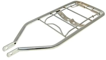 2EXTREME Gepäckträger Chrom mit Klemme für Puch Maxi S: Hinter, Edelstahl, Silber, 15 kg Tragfähigkeit