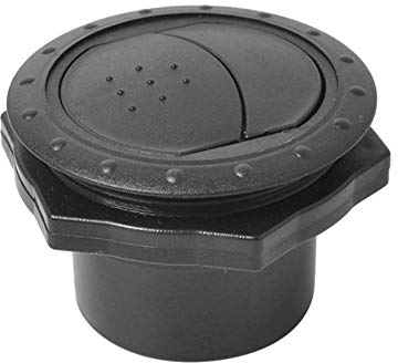 Ekakashop Standheizungs Luftauslass Universal Abschließbarer Drehbarer Runder 75mm Luftauslass für Wohnmobile Klimaanlage Lüftungsschlitze für Auto Wohnmobil Boots Yacht,Schwarzes
