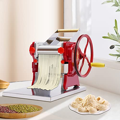 Nudelmaschine Pastamaschine Manual Spaghetti Pastamaker 0,5-5mm Edelstahl Nudel Teig Pasta Maschine für Hausgemachte Nudeln Lasagne Tagliatelle