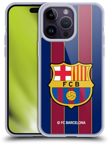Head Case Designs Licenciado Oficialmente FC Barcelona Casa 2020/21 Kit de Cresta Caso Funda de Gel Suave Compatible con Apple iPhone 14 Pro MAX