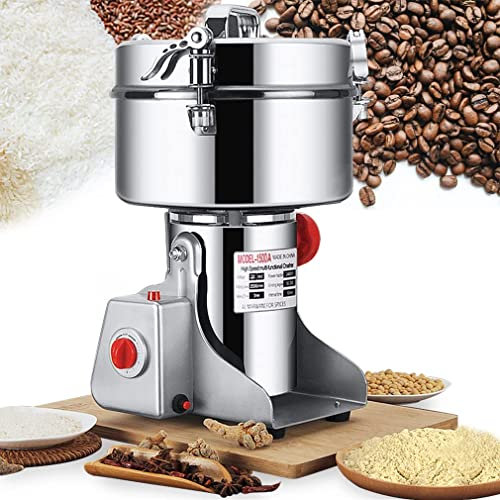Moulin à Grains 1500g Moulin à Farine Moulin à Epices Electrique Moulin a Cereales et Grain Haute Vitesse 25000 R/min Pour Broyage Rapide Contre les Surcharges Moulin à Herbes, épices, Noix, Céréales
