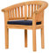 Kai Wiechmann Auflage Bananensessel Gartensessel Polster geschwungen 57 x 43 cm blau Premium
