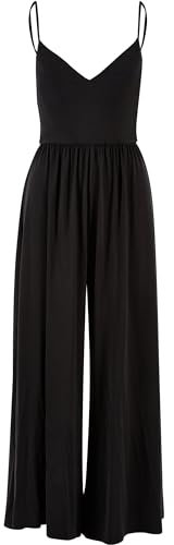 Urban Classics Damen Jumpsuit Ladies Modal Spaghetti Jumpsuit Black 3XL