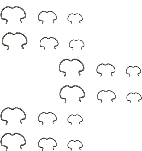 18 Stück 800-801 Schnellverbinder-Clips, 16,5 cm, 16,5 cm, 16,5 cm, Getriebekühler-Leitungsclips, 3 verschiedene Größen