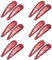 ZEVONDA Glitter Clip a Scatto per Capelli - Fermagli per Capelli in Metallo Colorati Glitter Paillettes Fermacapelli Barrettes Accessori per Styling de Capelli Ragazze Donne, Rosso *12