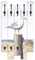 ARTLAND Wandgarderobe Garderobenpaneel Holz mit 8 Haken 63x114 cm Design Garderobe mit Motiv Maritim Tiere Vogel Möwe Strand Meer Natur T4NN