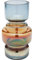 Kare Design Vase Phenom Multi, blau/orange, Blumenvase, Dekorationsvase, Gefäß für Blumen, Tischvase, 18cm