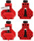 4PCS Spring Load 90 Degree Corner Clamp for Woodworking Furniture