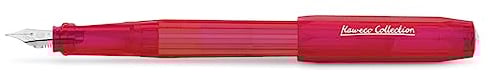 Kaweco COLLECTION PERKEO Füllhalter Infrared I Füllfederhalter für Tintenpatronen Schulfüller I Anfänger Füller mit ergonomischem Griffstück zum bequemen schreiben I Federbreite: F (Fein)