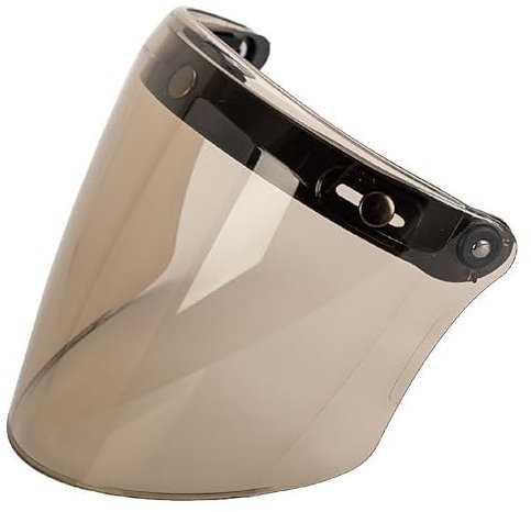 QLASIC Windschutz UV Schutz Ersatz Visier Universal 3 snap Motorradhelm Linse staubdicht und Winddicht Open Face Helm Half Face Helm Windschutzscheibe Zubehör (Color : 1)
