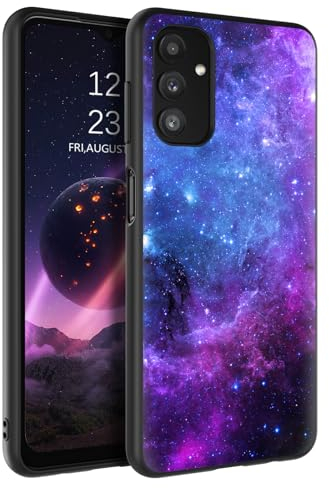 DOMAVER Muster Hülle für Samsung Galaxy A13 5G/A04S, Handyhülle Samsung A13 Case Leuchtend im Dunkeln Nebula Muster,Dünn Stoßfest Kratzfest Schutzhülle für Galaxy A13, Blau