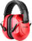 ProCase Cuffie Antirumore, NRR 28 dB Cuffie Antirumore per Ambito Lavorativo, Lavoro Sul Trattore, Studiare, Falciatura, Sparare, Aereo, Muscia Forte -Rosso/ 1 Pezzi