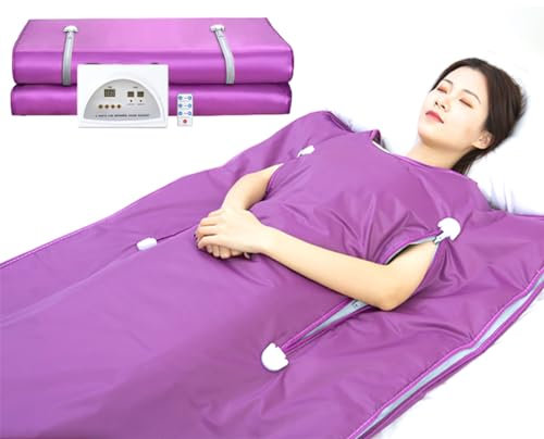TsoLay Sauna Blanket Body Shaper, Portable Far Sauna Blanket with Remote Control, Red Light Slimming Blanket, 95°F-176°F Adjustable, Independent Temperature Control Up and Down, for Home Beauty Salon