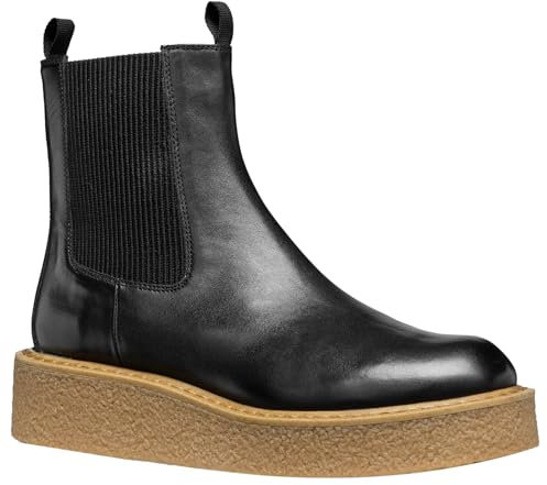 Geox D Elidea C, Stivale alla Caviglia Donna, Nero, 42 EU