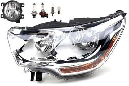 Johns, Scheinwerfer Halogen Front passend für Citroen C4 11/09-12/14 H7 H1 Links Fahrer + Nebelscheinwerfer + Leuchtmittel