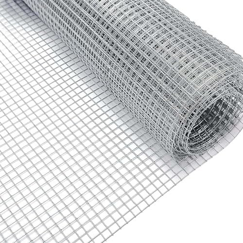 Malla metálica Rollo 30mt alambre electrosoldada galvanizada rejilla agujeros 6mm - Rollo 30m
