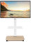 Hellsehen Rollender TV-Ständer für 81,3 - 178,8 cm (32 - 70 Zoll), flache, gebogene LED-Bildschirme, LCD-OLED-Bildschirme, bis zu 45,4 kg, höhenverstellbar, mobiler TV-Wagen mit abschließbaren Rädern