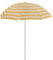 Master Grill&Party Sombrilla de 180 cm de diámetro, sombrilla de playa, sombrilla para balcón, Rayas coloridas, L