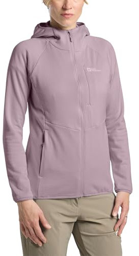 Jack Wolfskin Damen Kolbenberg Hooded Fz W Fleece-Jacke, Wild Blossom, L EU
