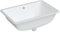 Kangmusi 153728 Lavabo rectangulaire en céramique 60 x 40 x 21 cm