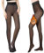 Teklemon Collant Polaire Femme, Collant Chaud Femme Hiver Slim Extensible Collants Polaire Femme Effet Transparent Collant Thermique Doublé Polaire Leggings Femme Chaleureux Taille Haute