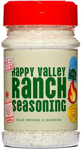 The GOAT Ranch Dressing Seasoning Mix 200g Jar - Tangy Powdered Salad Spice and Flavour Blend with Buttermilk Infusion, Herb Fusion, Ideal for Dips, Veggies, Chicken, Fries, Marinades