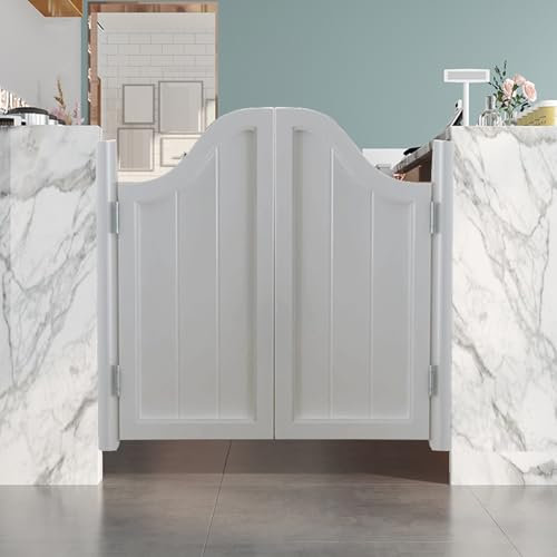 GOCHUSX Schwingtüren Innentüren Schiebetür, Schwingtür Aus Massivholz, Stabile Café-Salontür, Weiße Innentrenntür Für Ladeneingangstrennwand, Küche, Café(100x70cm)