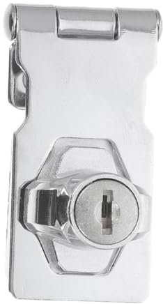 HOMOCONO 1 Jeu Serrure De Porte D'armoire Serrure De Cave à Vin Serrure De Tiroir De Bureau Serrure De Vitrine Pour Magasin Serrure Pour Portes D'armoires Acier Inoxydable Silver
