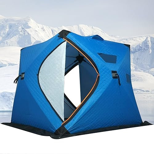 YTGDBDG 2-3 Personen Winter Eisfischen Zelt Verdickte Baumwolle Warmes Zelt Großes Platz Outdoor Camping Tourist Automatisches Zelt