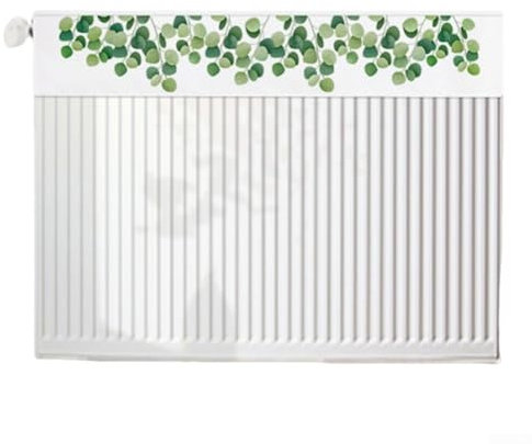 Linen Radiator Cover Radiator Cover Dust Cover, Vertical Decorative Screen Curtain(60cm)