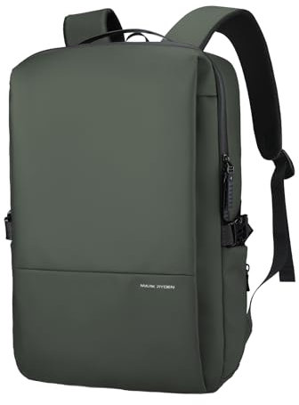 MARK Business Travel Backpack, Large Capacity Laptop Backpack, Suitable for 17.3 Inch Computer Bag, Handbag, Green, 15*30*43