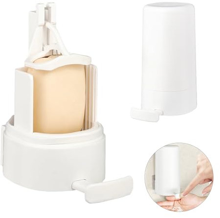 Shiawase Molinillo De Jabón En Barra, Impermeable Jabonera de Pared, AjustablesBar Soap Grinder, Molinillo de Jabón Fijo(con 1 Jabón), Rallador de Jabón para Gimnasio, Baño, Camping, Cocina