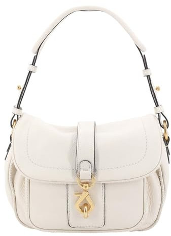 Abro Leather Dalia Star Saddle Shoulderbag Beige