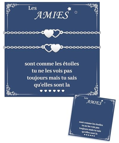 CheersLife 2/3/4/5 Pièces Cadeau Meilleure Amie, Bracelet D'amitié | Bracelet Amitié Fille, Cadeau Amie Femme, Anniversaire Femme Sœurs