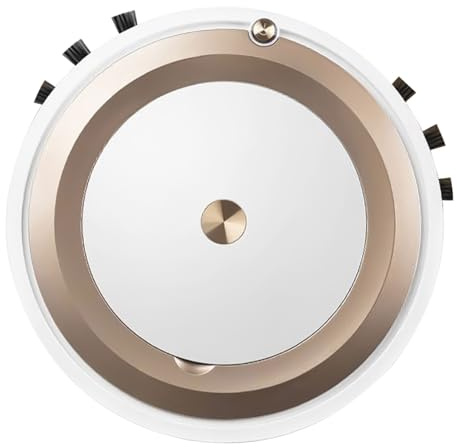 TOYANDONA Goldener Saugwischroboter mit 1200mah Akku aus Abs für Zuhause | 1 Satz, Schnelle Reinigung für Staub und Kleinteile, Flaches Design für Sofa und Bettbereiche