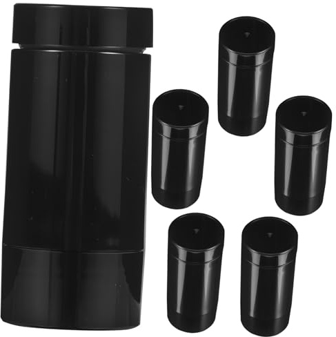 6 Stück Lip Balm Tuben 30g PP Schwarz, Nachfüllbar mit Drehboden | 7,8x3,5x3,5cm, Glatte Oberfläche, für Reisen und Make Up Tasche, Passend für Sonnenstick