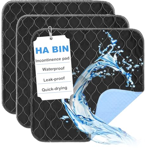 Protección Incontinencia Lavable 56x54 cm, Fundas Impermeables, Absorbente y Transpirable, Reutilizable para Cama, Sofá, Silla – Ideal para Personas Mayores y Embarazadas
