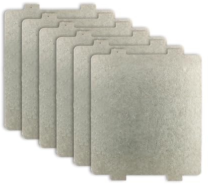 6 Pcs Microwave Waveguide Cover,Universal Mica Sheet Wave Guide Plate,Oven Repairing Parts Inside Replacement Kit,for All or Other Home Accessories Oven Guards Component Trim to Size(108 * 99mm)