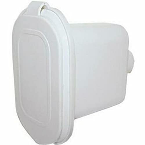 Nuova Rade Boitier pour douchette rectangulaire avec clapet, 12,5X9,7cm, Couleur Blanche
